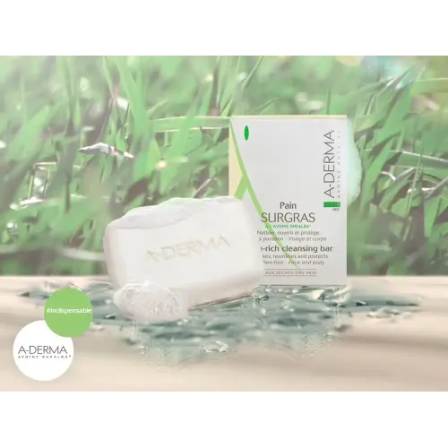 لوح A-Derma للتنظيف لمرضى الأمراض الجلدية | 100 جرام لوح A-Derma للتنظيف لمرضى الأمراض الجلدية | 100 جرام